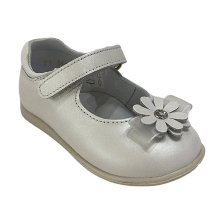 Balocchi 131406 Luxor Scarpe Bambolina con Primi Passi Strappo per Bambina Bianco