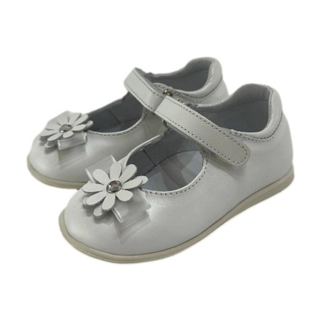 Balocchi 131406 Luxor Scarpe Bambolina con Primi Passi Strappo per Bambina Bianco