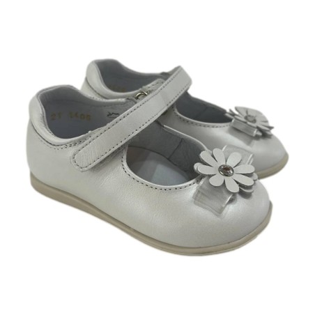 Balocchi 131406 Luxor Scarpe Bambolina con Primi Passi Strappo per Bambina Bianco