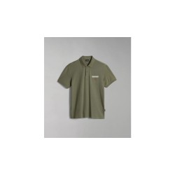Napapijri NA4H9W E-Ayas SS Polo Uomo Maniche Corte in Cotone Verde Militare  
