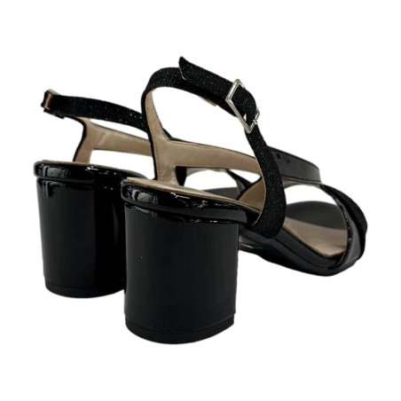 MM Comfort 5016 Sandali Donna Tacco Medio Nero 