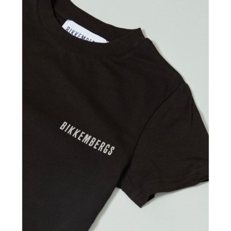 Bikkembergs PUPINO T-Shirt Maniche Corte In Cotone Nero