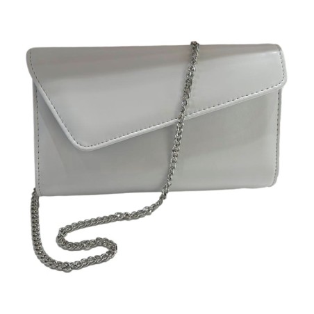 Fiorello B095 Pochette Cerimonia Made In Italy Bianco