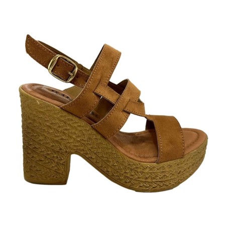 Gallo Shoes 503 Sandali Donna Tacco Alta Con Cinturino Cuoio 