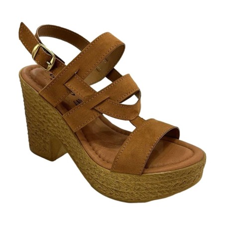 Gallo Shoes 503 Sandali Donna Tacco Alta Con Cinturino Cuoio 