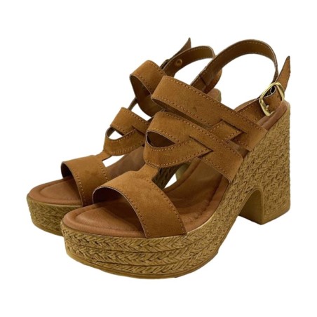 Gallo Shoes 503 Sandali Donna Tacco Alta Con Cinturino Cuoio 