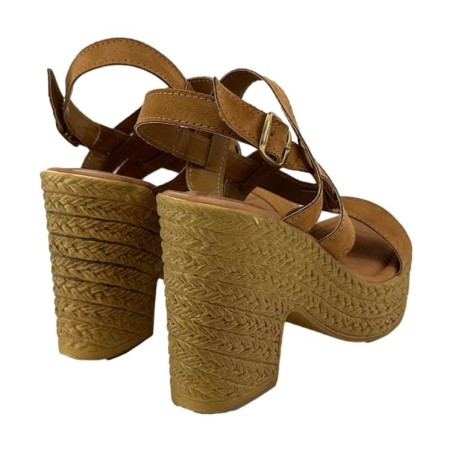 Gallo Shoes 503 Sandali Donna Tacco Alta Con Cinturino Cuoio 