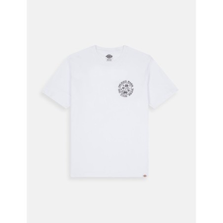 Dickies Bayside Gardens Tee S T-Shirt Uomo Maniche Corte Con Stampa Bianca      