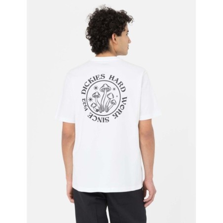 Dickies Bayside Gardens Tee S T-Shirt Uomo Maniche Corte Con Stampa Bianca      