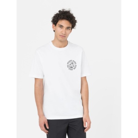 Dickies Bayside Gardens Tee S T-Shirt Uomo Maniche Corte Con Stampa Bianca      