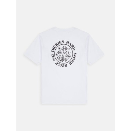 Dickies Bayside Gardens Tee S T-Shirt Uomo Maniche Corte Con Stampa Bianca      
