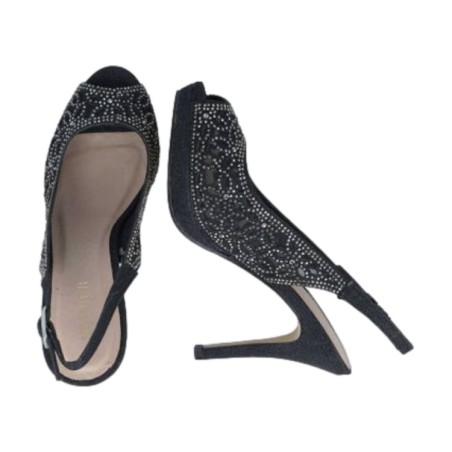 Menbur 23968 Scarpe Donna Sandali Gioiello Tacco Alto Nero
