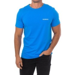 Bikkembergs PUPINO T-Shirt Maniche Corte In Cotone Azzurro