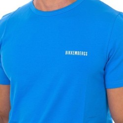 Bikkembergs PUPINO T-Shirt Maniche Corte In Cotone Azzurro 2