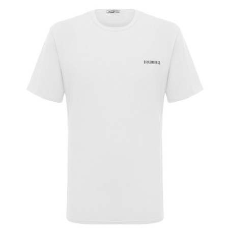 Bikkembergs PUPINO T-Shirt Maniche Corte In Cotone Bianco