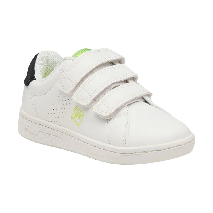 2 FILA con CROSSCOURT Scarpe Sneakers Verde Velcro NT Bianco FFK0018 VELCRO Bambino