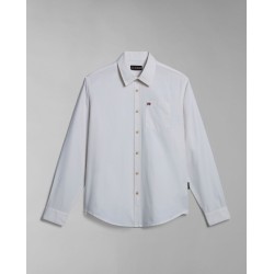 Napapijri NP0A4HFCN1A1 G-WILKINS Camicia Manica Lunga White Whisper