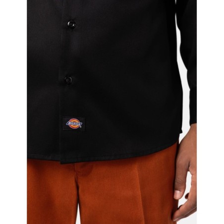 Dickies Work Shirt Camicia Misto Cotone Uomo Black
