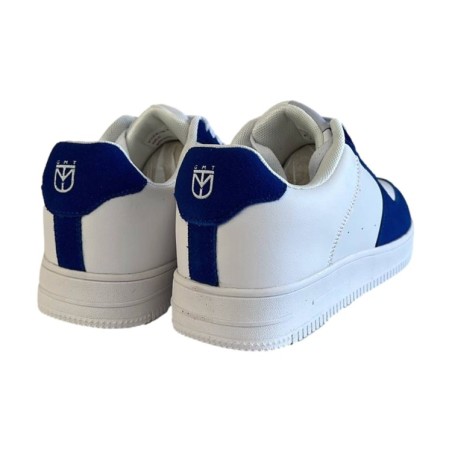 Gai Mattiolo GMT-3 Sneakers Uomo In Vera Pelle  e Camoscio Bianco Blu Royal