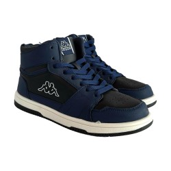 Kappa 361L8GW Logo Basin MD Kid Sneakers Alte Unisex Blu Nero 2