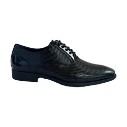 QH7 GU1806LNERO Scarpe Uomo Eleganti Stringate in Vernice Nero