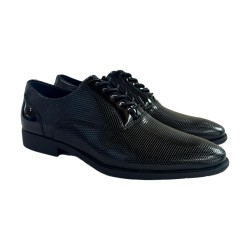 QH7 GU1806LNERO Scarpe Uomo Eleganti Stringate in Vernice Nero 2