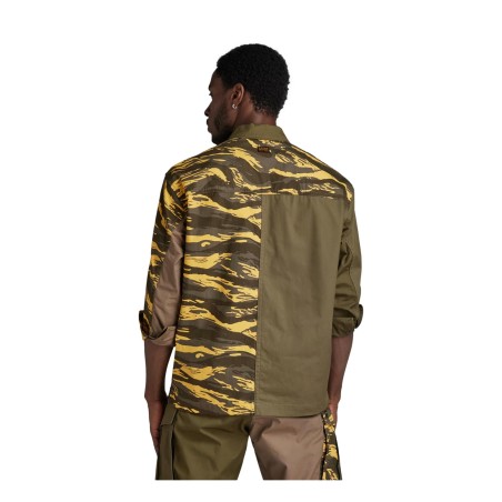 G-STAR R-3N Boxy Shirt D24297D384 Giacca Olive