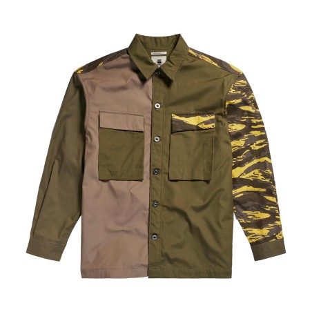 G-STAR R-3N Boxy Shirt D24297D384 Giacca Olive