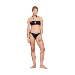 Tommy Hilfiger Swimwear UW0UW05297 Top Bikini Total Stripe A Fascia Blu
