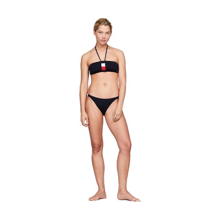 Tommy Hilfiger Swimwear UW0UW05297 Top Bikini Total Stripe A Fascia Blu