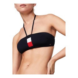 Tommy Hilfiger Swimwear UW0UW05297 Top Bikini Total Stripe A Fascia Blu 2