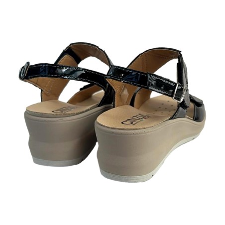 Cinzia Soft IO13643VLS001 Sandalo Platform Donna Nero Argento