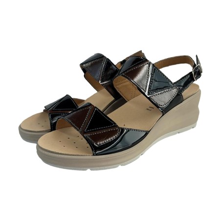 Cinzia Soft IO13643VLS001 Sandalo Platform Donna Nero Argento