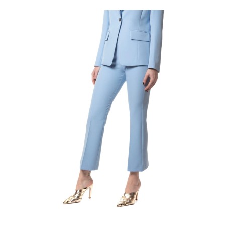 Gattinoni PA100S01 Pantalone Donna Zampa Vita Alta Elemental Blu
