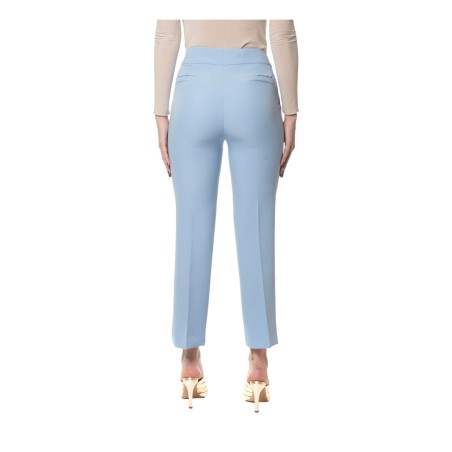 Gattinoni PA100S01 Pantalone Donna Zampa Vita Alta Elemental Blu