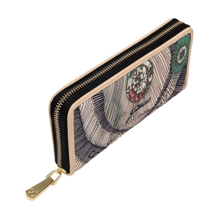 Gattinoni Planetarium BIGPL6454WPQ003 L Zip Wallet Watercolor Beige