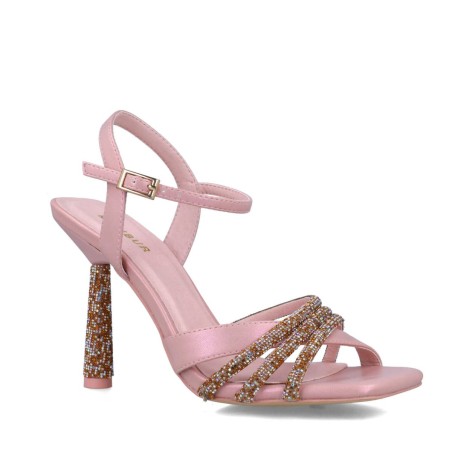 Menbur 24790 NAHALENNIA Scarpe Donna Sandali Gioiello Tacco Alto Nude