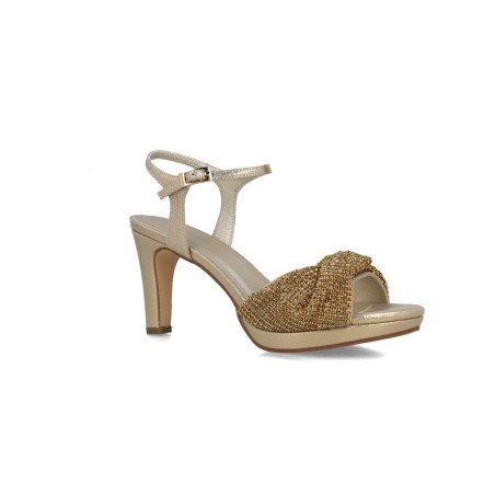 Menbur 24708 LUCINA Scarpe Donna Sandali Gioiello Tacco Alto Gold