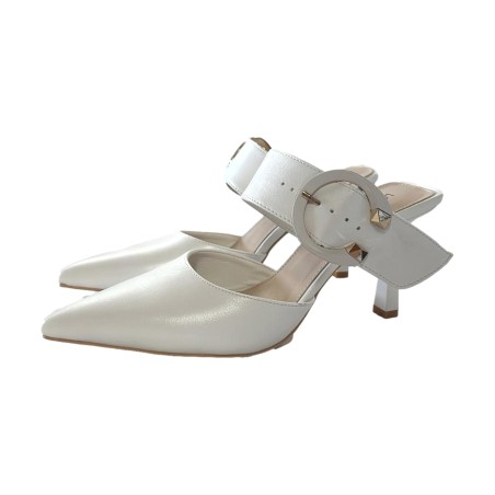 Love to Love Gai Mattiolo BET-2 Decollete Scalzato con Tacco Alto Bianco