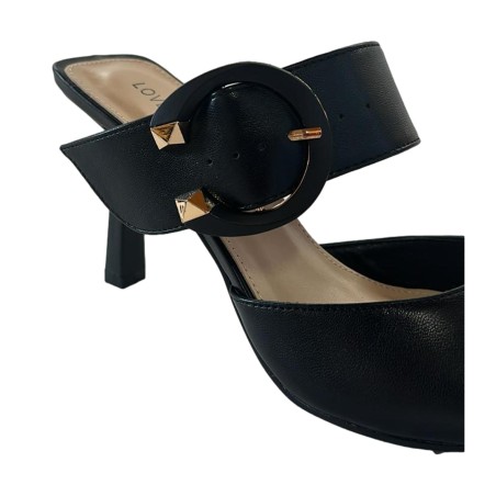 Love to Love Gai Mattiolo BET-2 Decollete Scalzato con Tacco Alto Nero