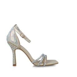 Menbur 24736 Sandali Donna con Cinturino Lurex Oro