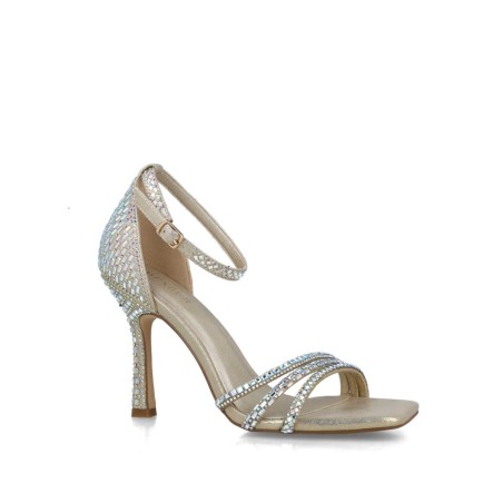 Menbur 24736 Sandali Donna con Cinturino Lurex Oro