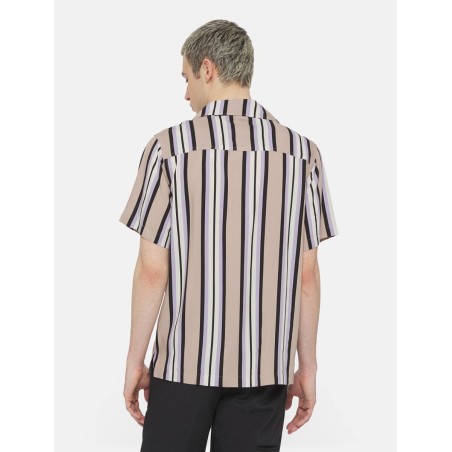 Dickies Forest Shirt Camicia Manica Corta Misto Cotone Uomo Viola 