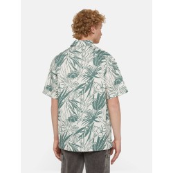 Dickies Max Medows Shirt Camicia Manica Corta Misto Cotone Uomo Verde  2