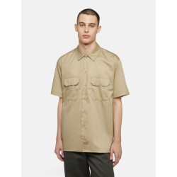 Dickies WORK SHIRT SS REC Camicia Manica Corta Misto Cotone Uomo Khaki