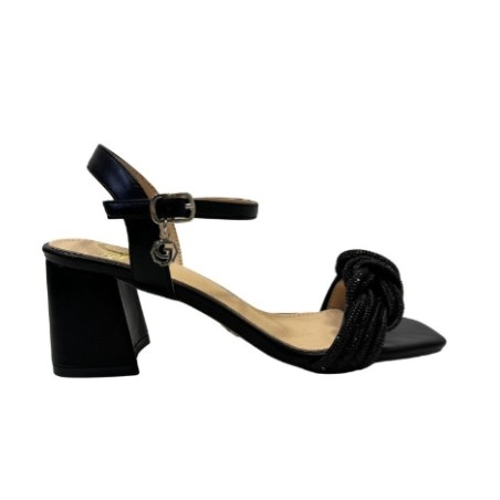 Gold & Gold GP666 Scarpe Sandali Donna con Cinturino Nero
