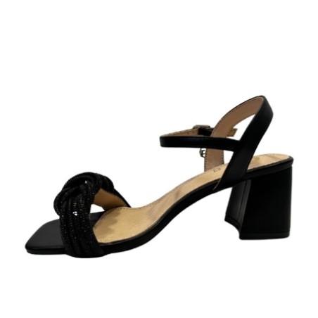 Gold & Gold GP666 Scarpe Sandali Donna con Cinturino Nero