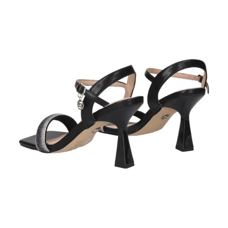 Gold & Gold GY375 Sandali Donna Tacco Alto con Strass Nero