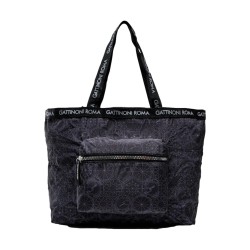 Gattinoni Roma BENTF8071WIP005 Borsa Teodosia Easy Hobo Richiudibile Black