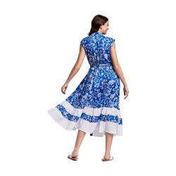 Iconique IC24 064 Iris Maxi Shirt Dress Indaco 2